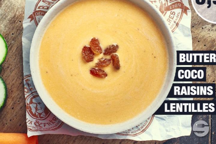 Soupe Lentilles Corail Butternut Coco Raisun - Bagelstein