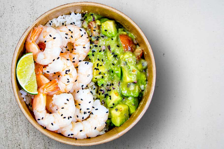 Avocado Prawn Bowl - CleanTaste Basel