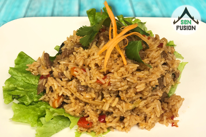 Menu Riz sauté au basilic lao - Sen Fusion