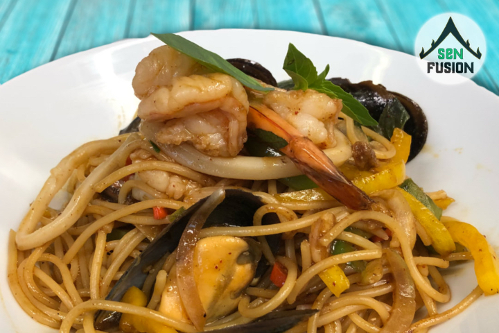 Menu Spaghetti Fruits de Mer - Sen Fusion
