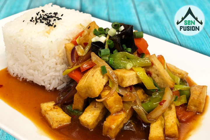 Menu Tofu sauté aux épices - Sen Fusion