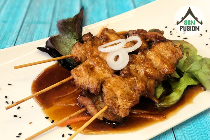 Brochettes de poulet teriyaki (4 p) - Sen Fusion