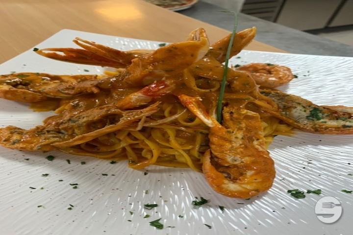 Tagliolini Agli Scampi - Restaurant Pizzeria Campano