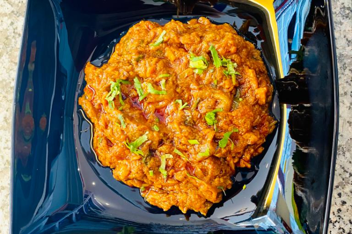 Baigan Bharta (caviar d'aubergines) - Delhi Tadka