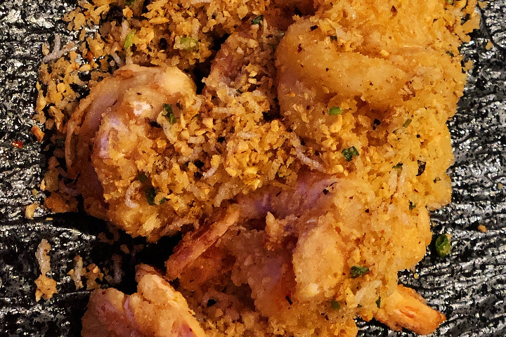 81B. Fried Shrimp in a Typhoon Shelter - Mont Blanc 7 Restaurant chinois 鸿运餐厅
