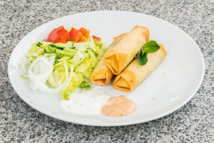 Vegetarian spring rolls - Pakistani Dhaba
