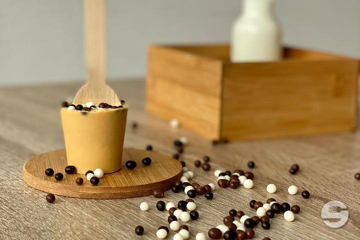 Chocolat au Caramel avec Choco Pops - WhooFy Gaufres