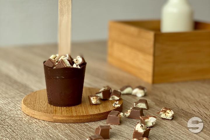 Chocolat Marron avec Kinder - WhooFy Gaufres