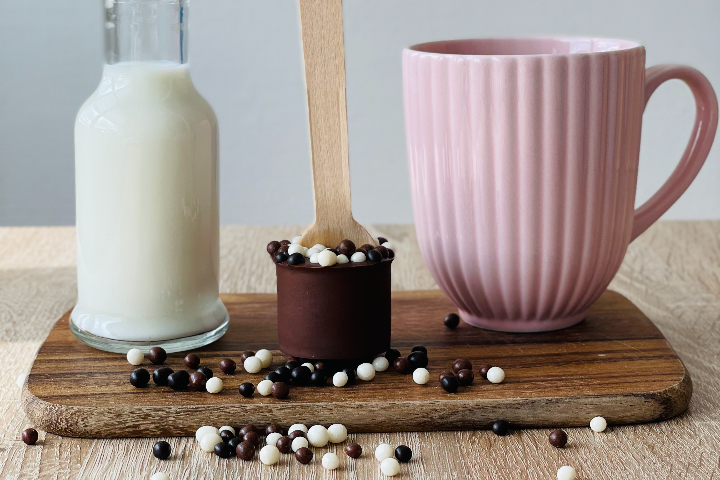 Chocolat marron avec choco pops - WhooFy Gaufres