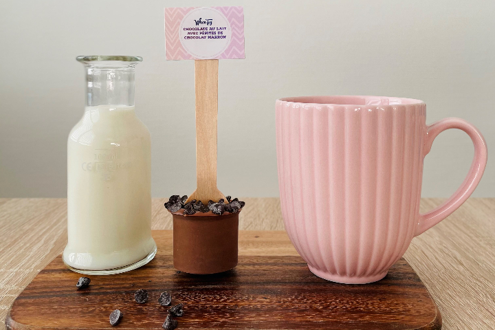 Chocolat au Lait avec pepites de chocolat marron - WhooFy Gaufres