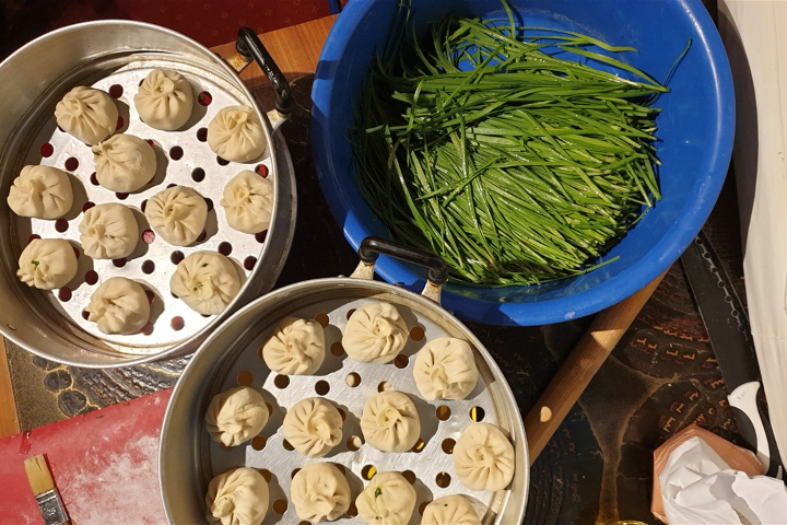 Steamed Sweet Momo (Vegi) - Momokitchen