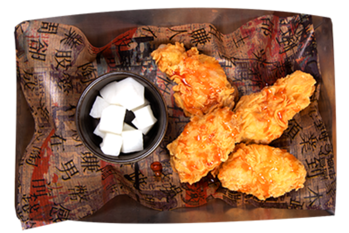Chicken Wings small mit Korean Ssam Sauce - Angry Chicken
