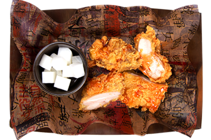 Chicken Pieces small mit Sweet Lime Sauce - Angry Chicken