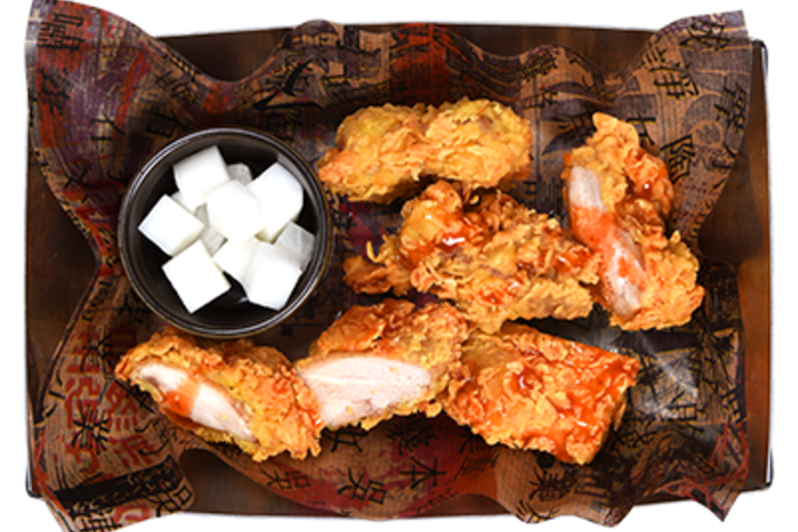 Chicken Pieces medium mit Korean Ssam Sauce - Angry Chicken