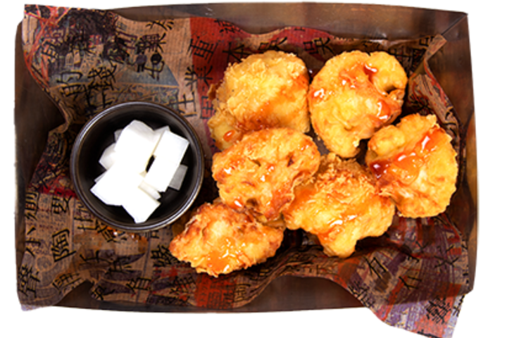 Korean Fried Cauliflower medium mit Sweet Lime Sauce - Angry Chicken