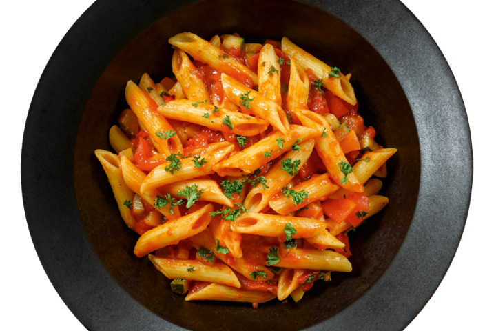 Penne all'arrabiata - VEGAN - Blaqk Pasta