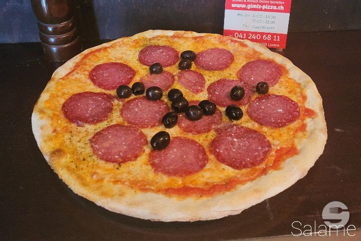 Pizza Salame - Gimis Pizza & Panini