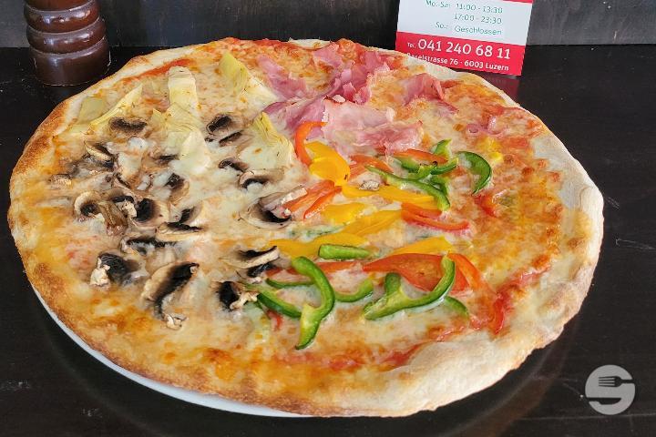 Pizza Quattro Stagioni - Gimis Pizza & Panini