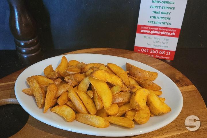 Portion of potato wedges - Gimis Pizza & Panini