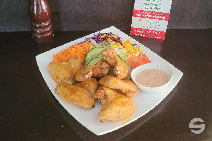Chicken wings (6 pieces) - Gimis Pizza & Panini