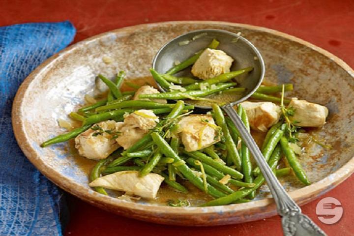 Grüne Bohnen mit Poulet - V-und-V