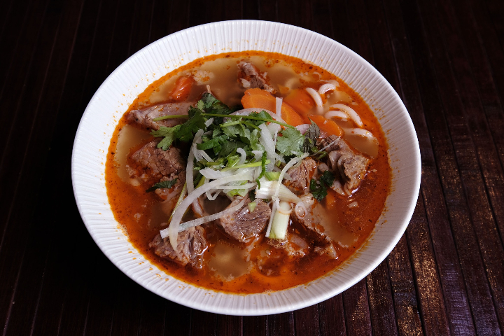 Spicy Beef Udon Noodle Soup - Wawa's Asian Kitchen