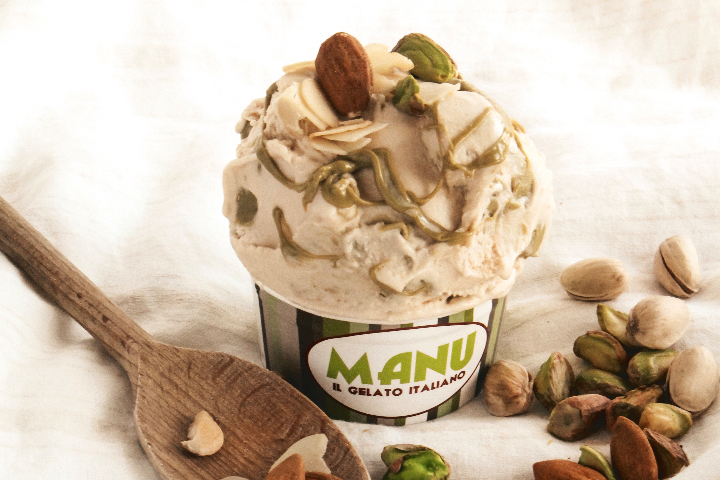 Mandorla e Pistacchio Ice Cream - Manu Gelato