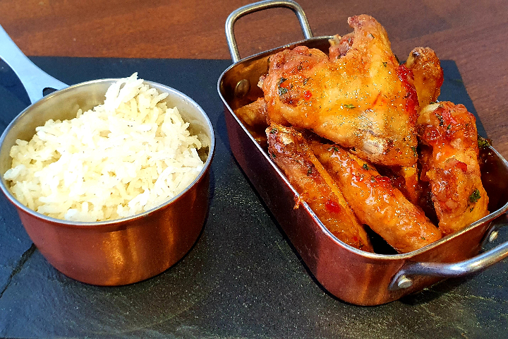 Thai Chicken Wings with Basmati Rice - Maison 66
