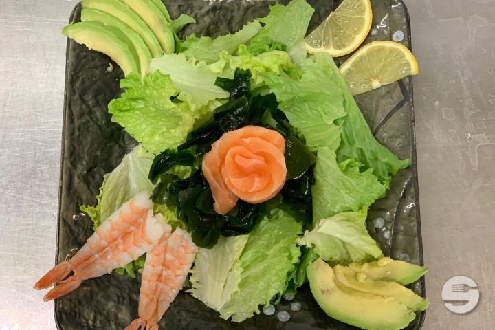 Salmon and Shrimp Salad - Sakura Sushi Restaurant