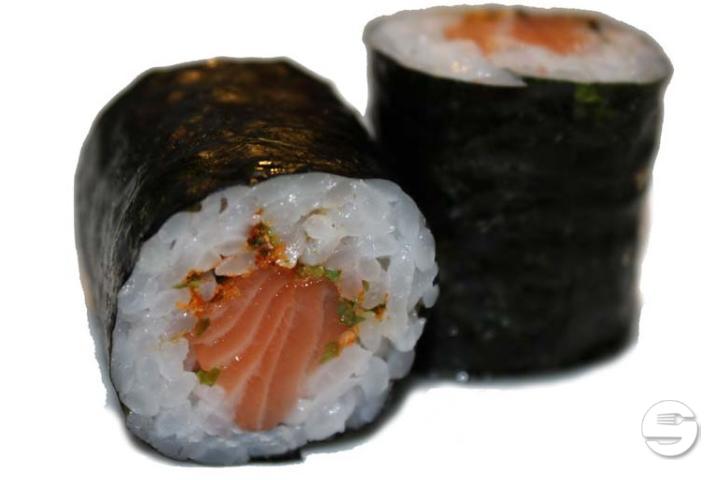 424. Salmon Roll and Spices - Sakura Sushi Restaurant