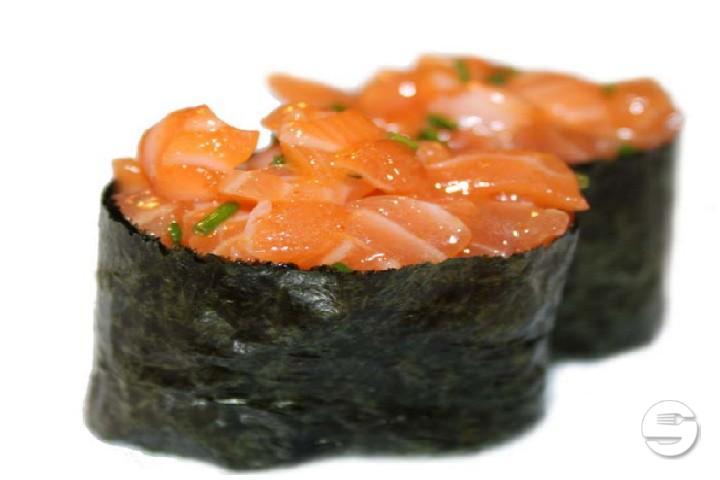 482. Gunkan Maki Tartar Salmon - Sakura Sushi Restaurant