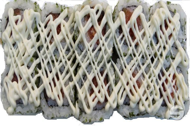 458. Futomaki Tartare Salmon - Sakura Sushi Restaurant