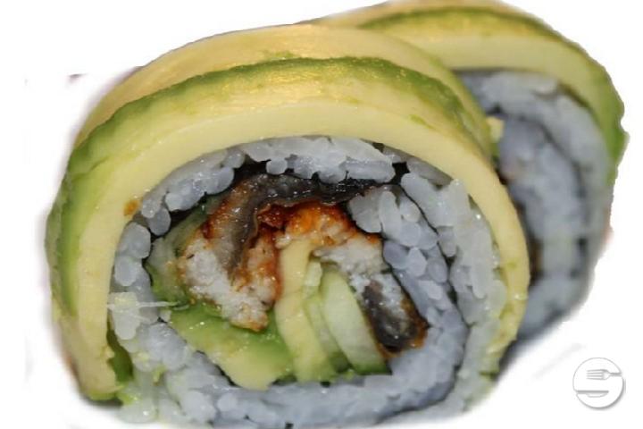 454. Futomaki Eel Avocado - Sakura Sushi Restaurant