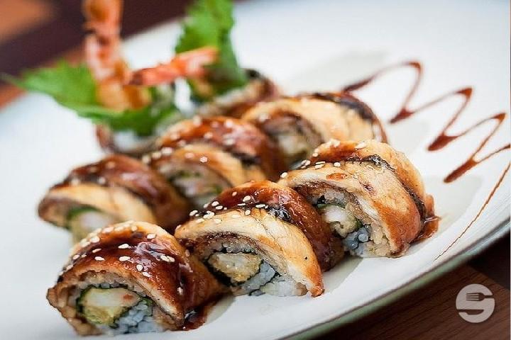 493. Futomaki Eel Special - Sakura Sushi Restaurant