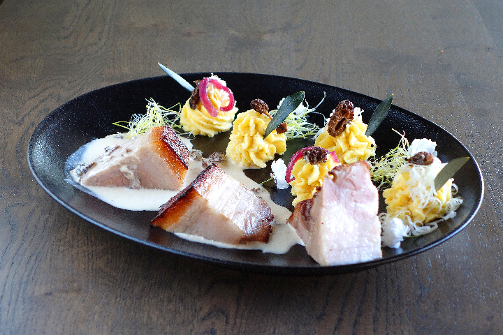 GRTA Pork Breast with Morels - Les Tilleuls