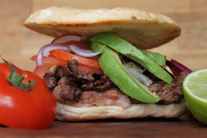 Torta Pepito ("arrachera") de boeuf - WTF (Warm Tasty Food)