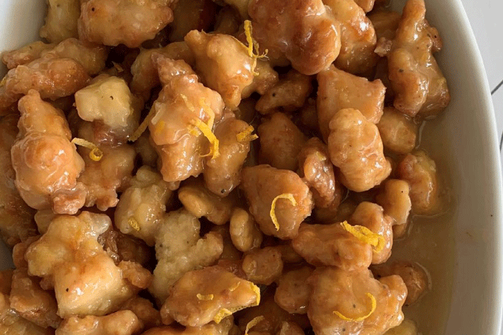 Bocconcini di pollo al curry e ananas con riso - Gastronomia La Svolta