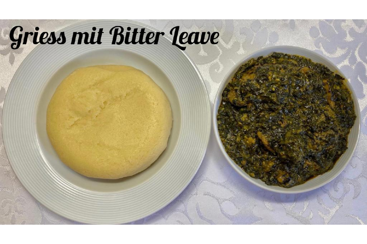 Griess oder Pounded Yam mit Fleisch - Enumah Delicious Takeaway