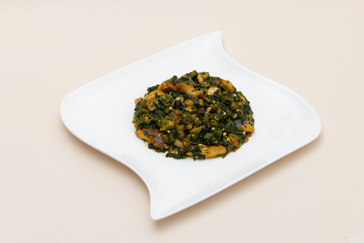 Griess mit Okra Vegi - Enumah Delicious Takeaway