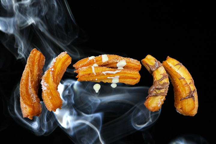 Churros with white chocolate - Essä Mässe