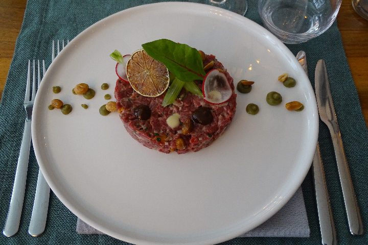 Knife-Cut Swiss Beef Tartar - Le Bistroquet