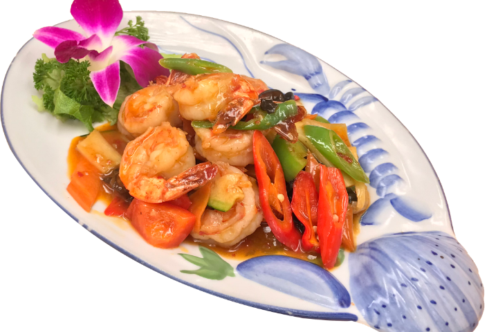 147. Chef's Special Spicy Shrimps - Gambatté