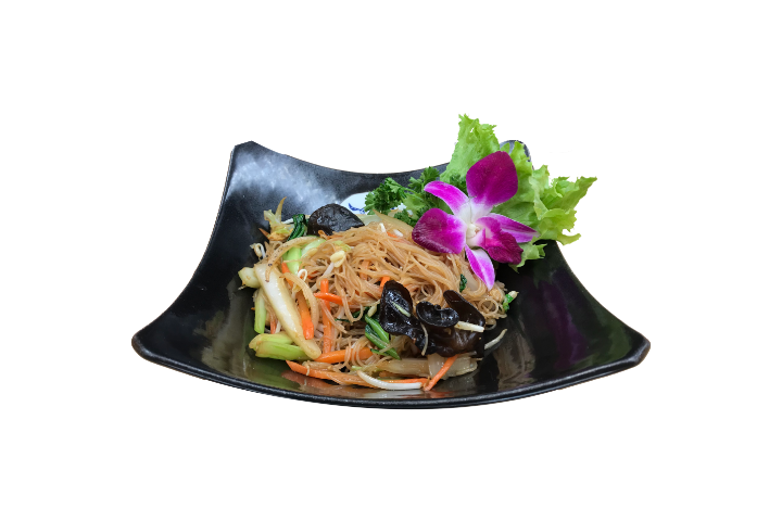 134. Stir-Fried Rice Noodles with Vegetables - Gambatté