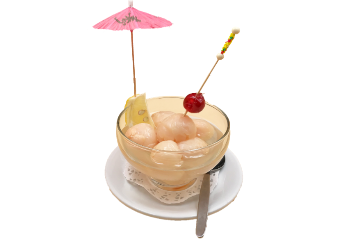 605. Fresh Lychees and Syrup - Gambatté