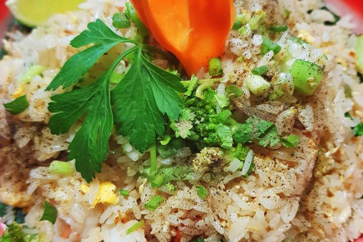Riz sauté aux Crevettes - Baibua