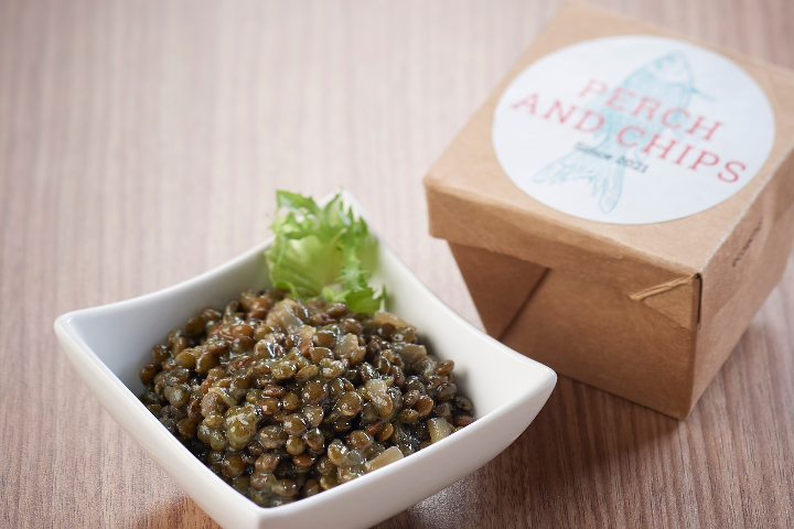 Green Lentil Salad from Geneva - Perch and Chips