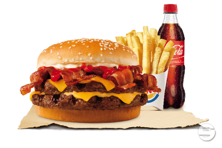 Double Bacon King Menu - Burger King