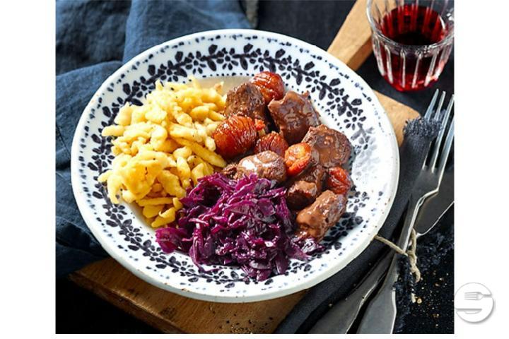 Hirschpfeffer mit Spätzli - Burger Hut