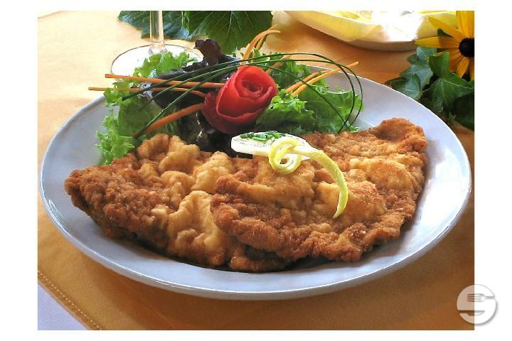 Pork Wiener schnitzel with french fries - Burger Hut