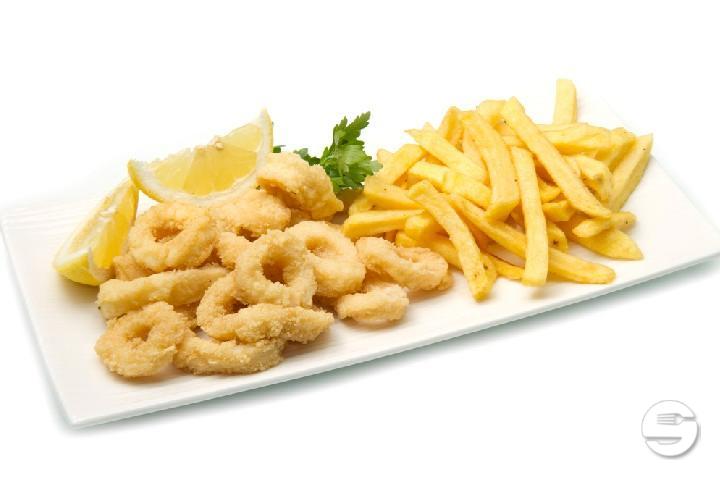 Calamari with french fries - Burger Hut